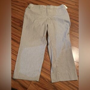NWT Blue Pinstriped Capris by Talbots